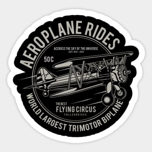 AEROPLANE RIDES Sticker